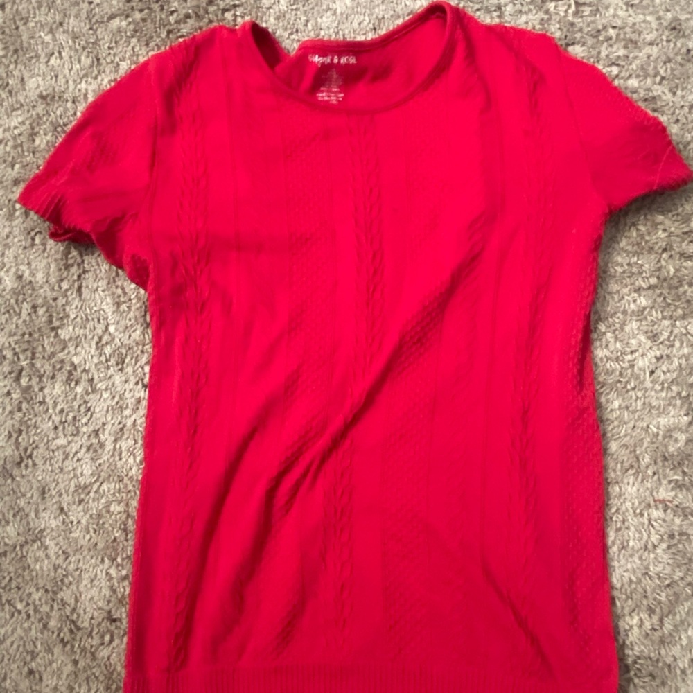 Red Cable Knit Sweater